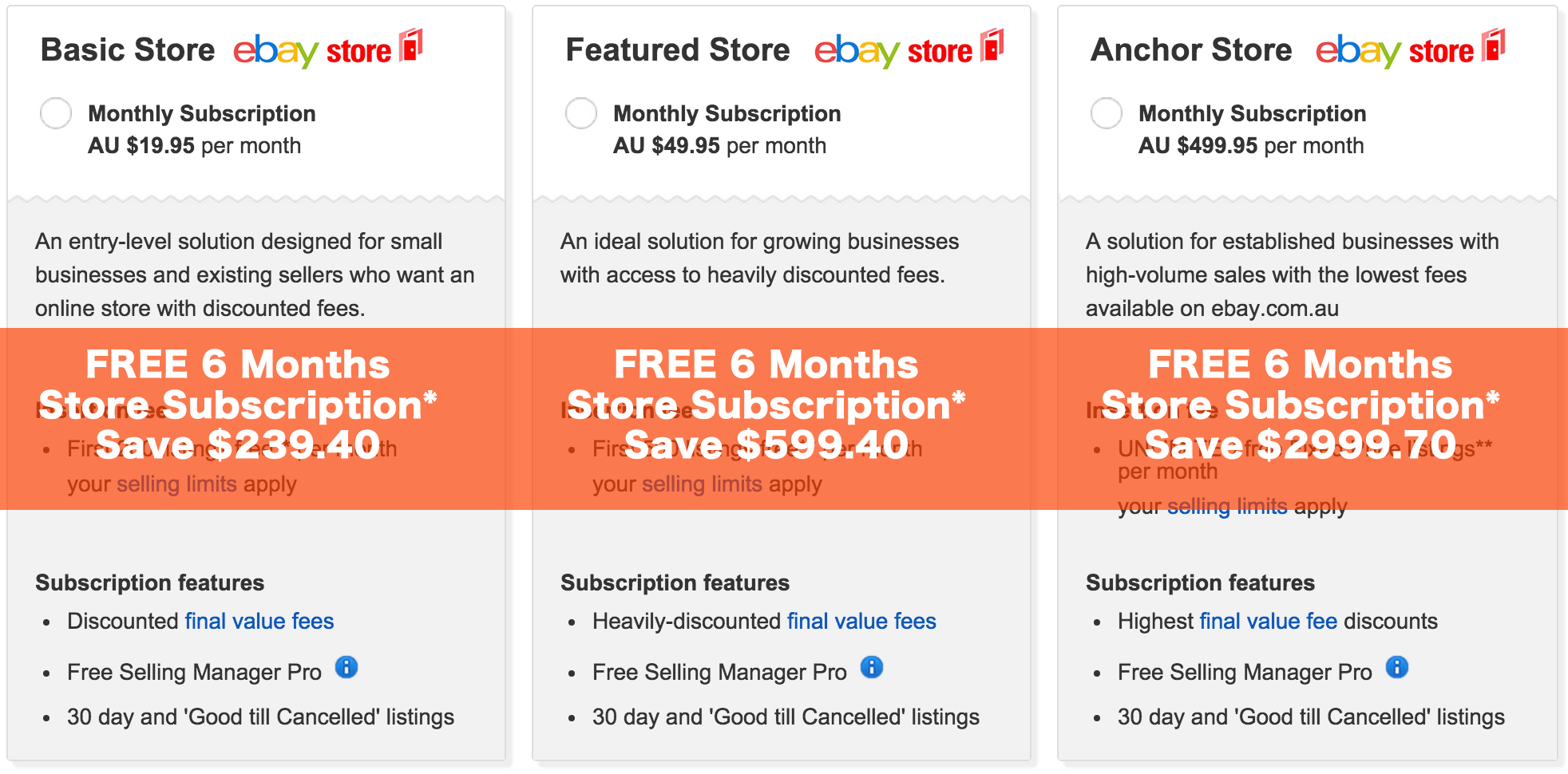 Free Ebay Store Subscription Get Online Store